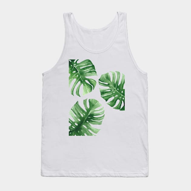 Monstera Tank Top by Keen_On_Colors